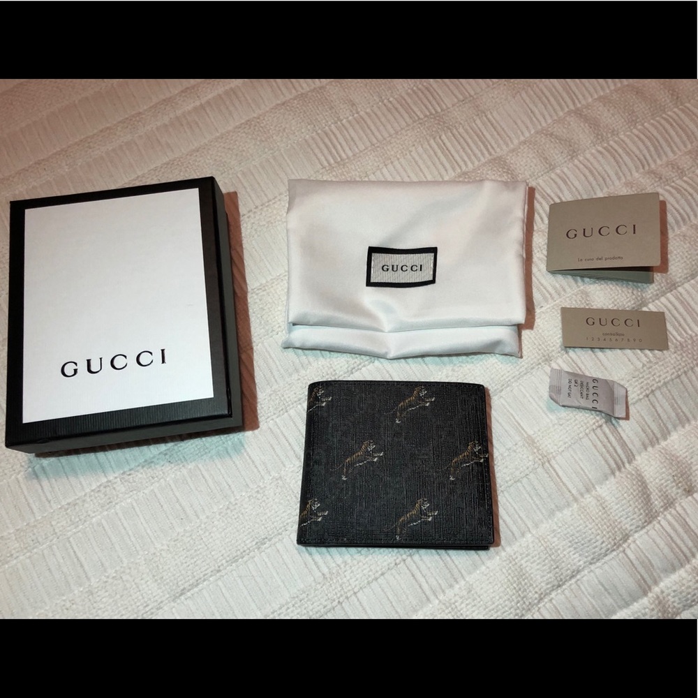 Gucci Flying Tiger Bi-Fold Wallet